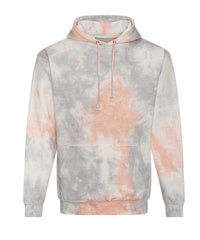 AWDis Tie Dye Hoodie - Grey Pink Marble