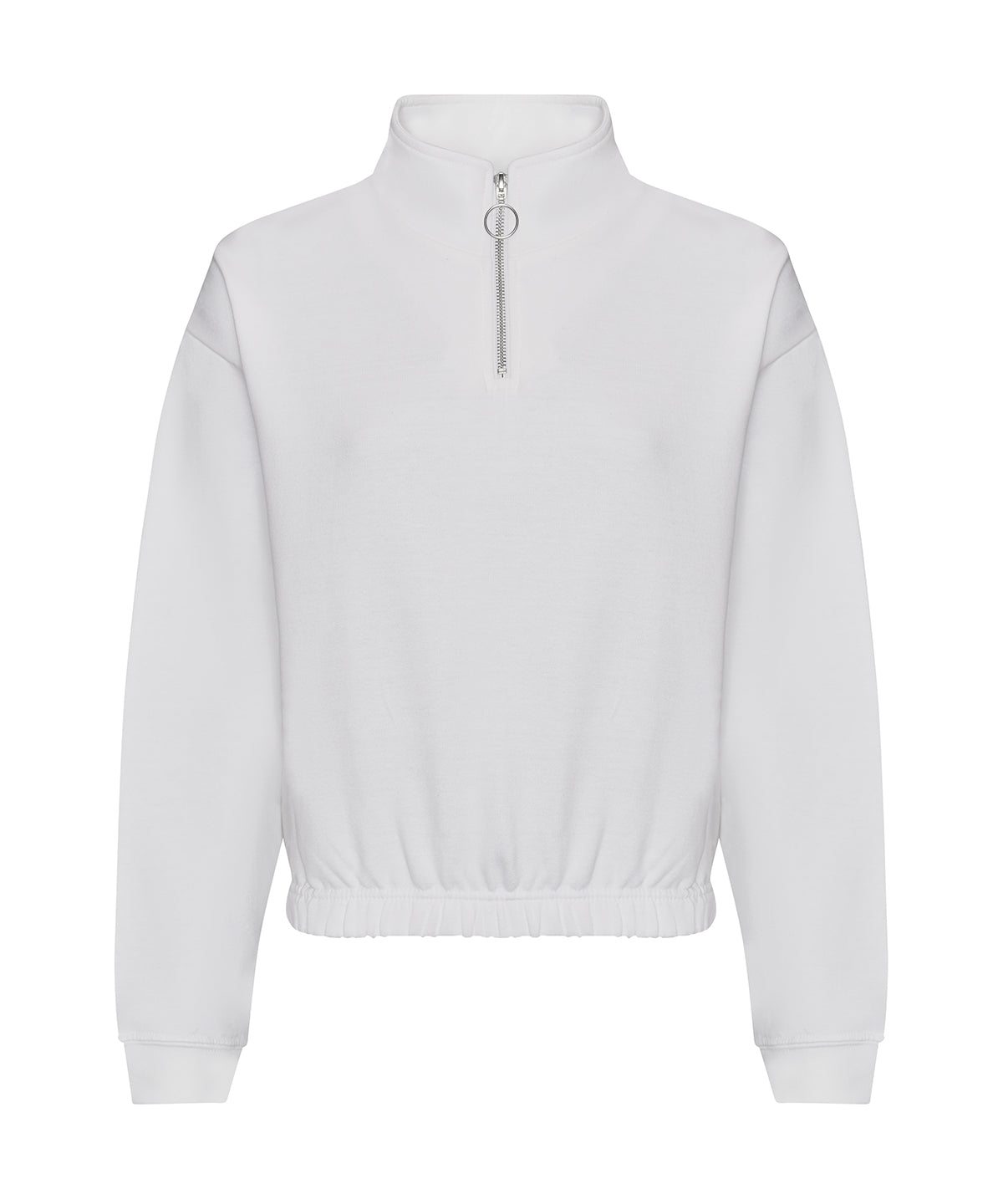 AWDis Women's Cropped ¼-zip Sweat - Arctic White