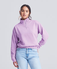 AWDis Women's Cropped ¼-zip Sweat - Arctic White