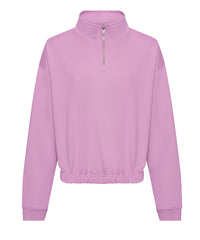 AWDis Women's Cropped ¼-zip Sweat - Lavender
