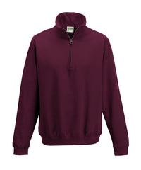 AWDis Sophomore ¼ Zip Sweatshirt - Burgundy