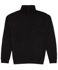 AWDis Sophomore ¼ Zip Sweatshirt - Deep Black