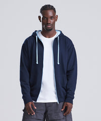 AWDis Varsity Zoodie - Charcoal/Jet Black