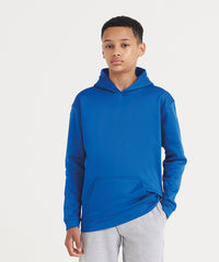 AWDis Kids Sports Polyester Hoodie - Jet Black