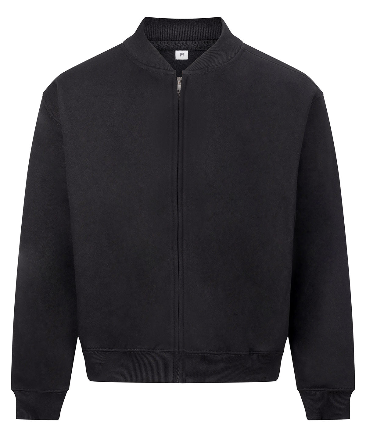 AWDis Signature Heavyweight Bomber Sweat - Deep Black