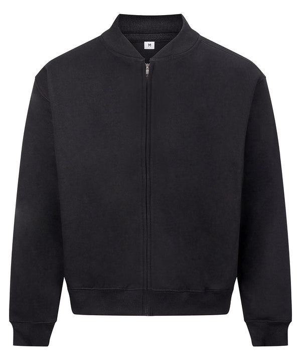 AWDis Signature Heavyweight Bomber Sweat - Deep Black