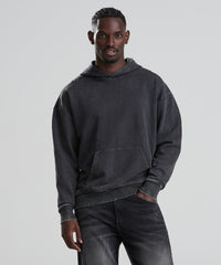 AWDis Vintage Washed Hoodie - Washed Black