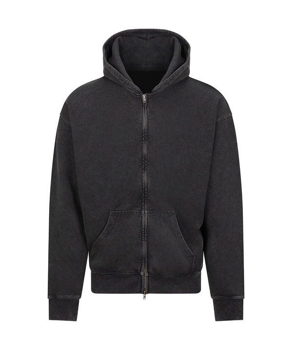 AWDis Vintage Washed Zoodie - Washed Black