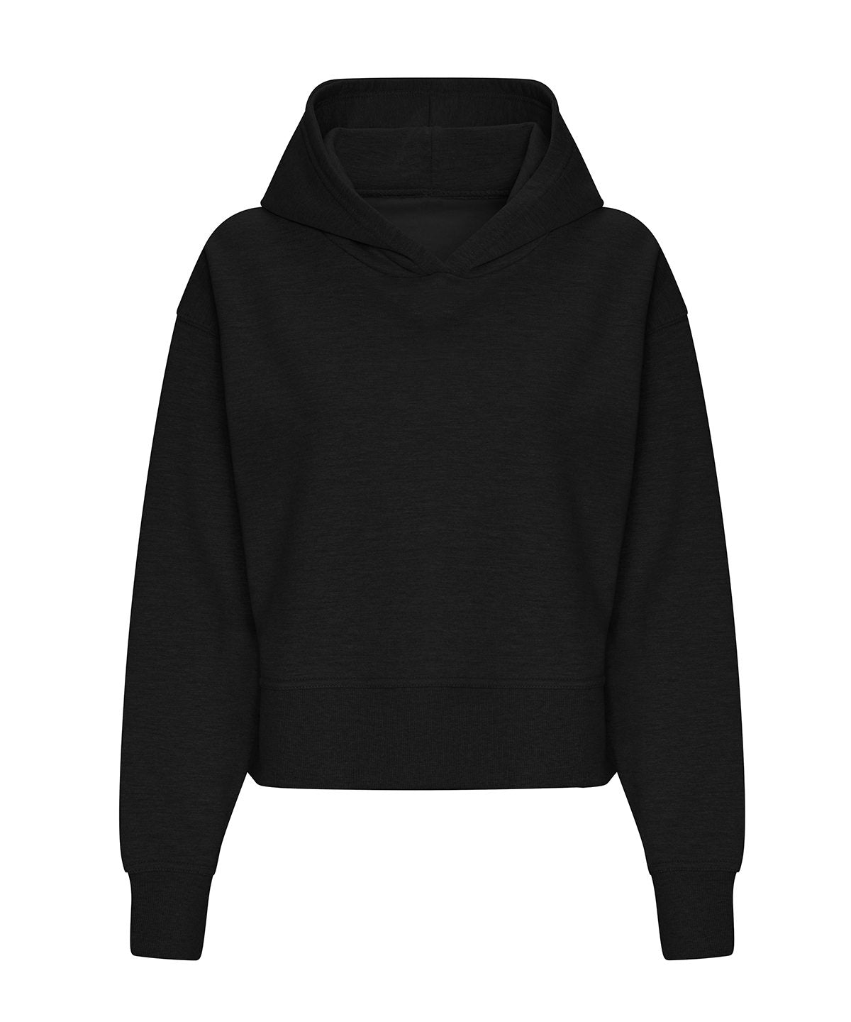 AWDis Women’s Relaxed Hoodie - Deep Black
