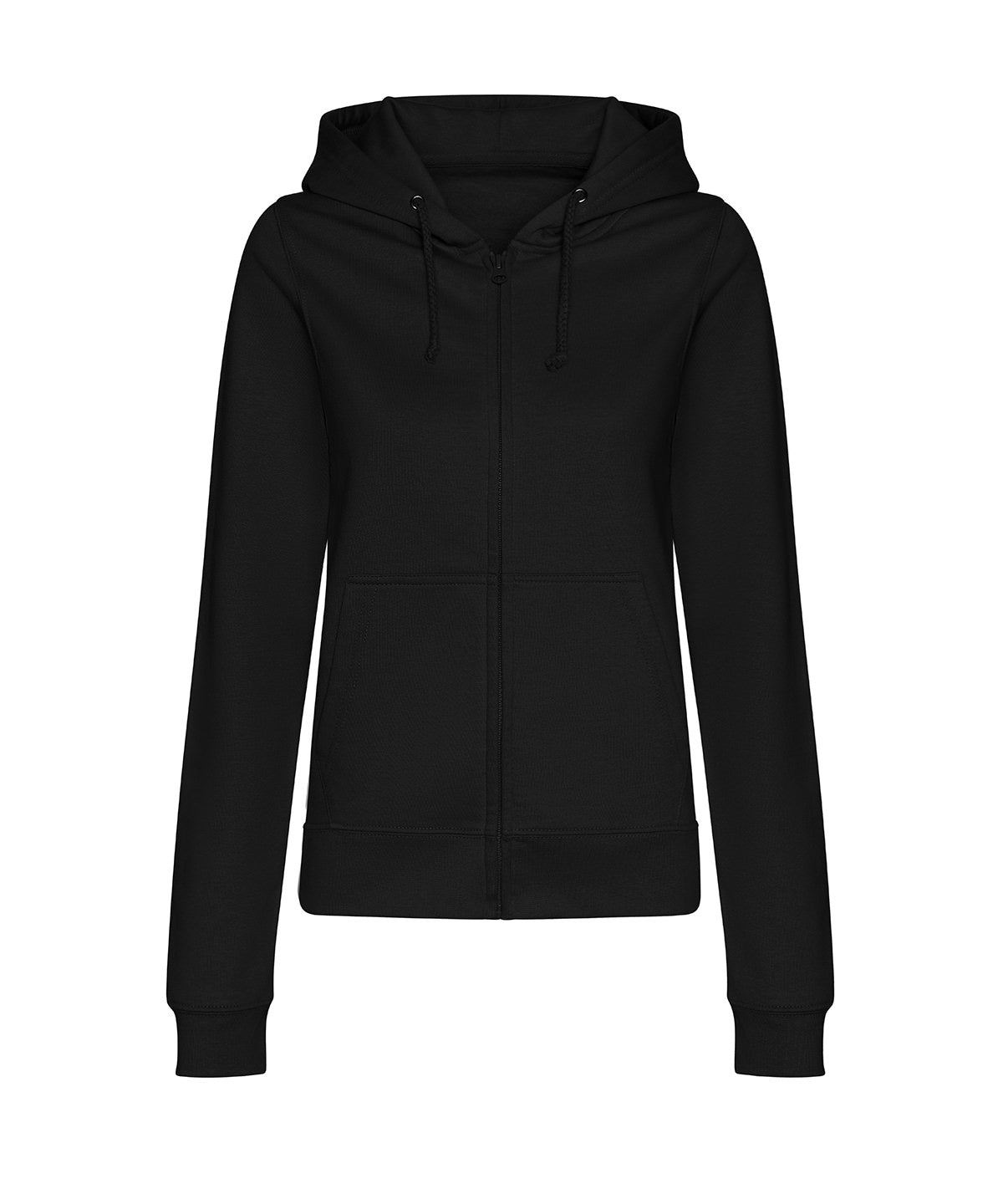 AWDis Women’s College Zoodie - Deep Black