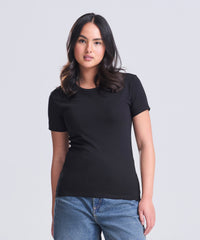 Awdisjustts Women's Triblend T - Heather Black