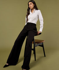Kustom Kit Business Blouse Long-sleeved (tailored Fit) - Black*