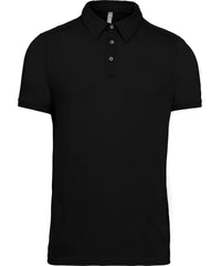 Kariban Jersey Knit Polo Shirt - Black