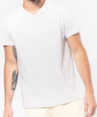 Kariban Men's Short-sleeved V-neck T-shirt - Black