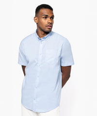 Kariban Men's Short-sleeved Oxford Shirt - Oxford Blue