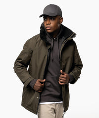Kariban Quilted Parka - Black/Black*†