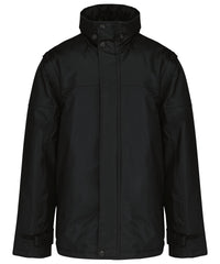 Kariban Detachable-sleeved Blouson Jacket - Black/Black