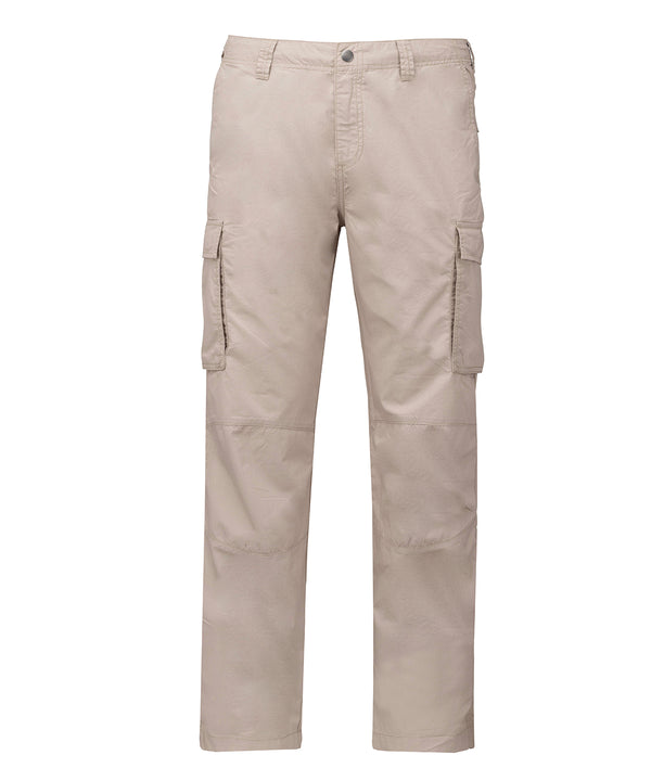 Kariban Men's Lightweight Multipocket Trousers - Beige