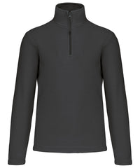 Kariban Enzo Zip Neck Microfleece Jacket - Black*