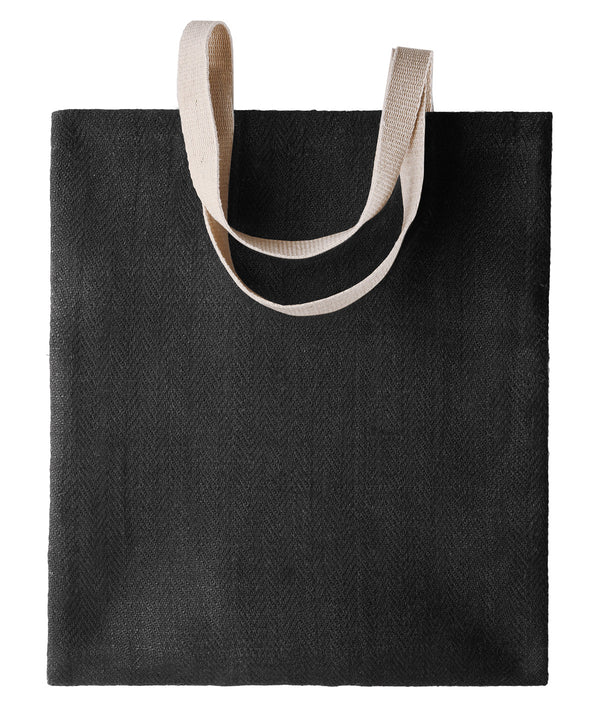 Kimood 100% Natural Yarn Dyed Jute Bag - Natural/Cappucino