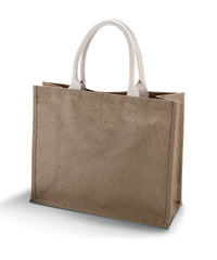 Kimood Jute Beach Bag. - Cappuccino