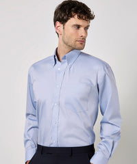 Kustom Kit Corporate Oxford Shirt Long-sleeved (classic Fit) - Black