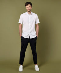 Kustom Kit Premium Oxford Shirt Short-sleeved (tailored Fit) - Black