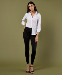 Kustom Kit Women's Poplin Shirt Long Sleeve - Black