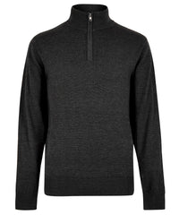 Kustom Kit Regular Fit Arundel 1/4-zip Sweater - Graphite