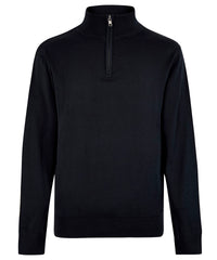 Kustom Kit Regular Fit Arundel 1/4-zip Sweater - Navy