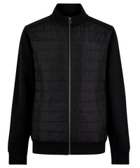 Kustom Kit Regular Fit Quilted Full-zip Sweatshirt - Black