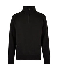 Kustom Kit Regular Fit ¼-zip Sweatshirt - Black