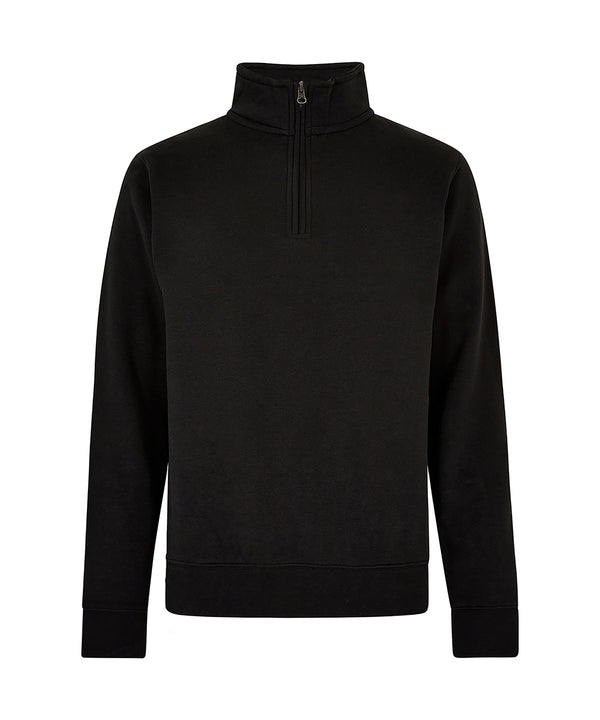 Kustom Kit Regular Fit ¼-zip Sweatshirt - Black