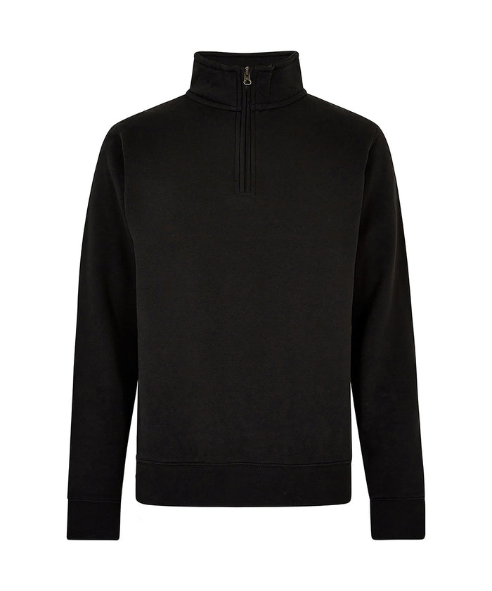 Kustom Kit Regular Fit ¼-zip Sweatshirt - Black
