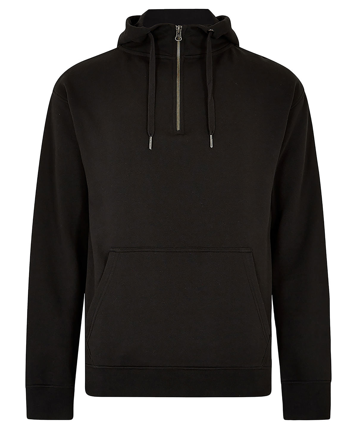 Kustom Kit Regular Fit 1/4 Zip Hoodie - Black