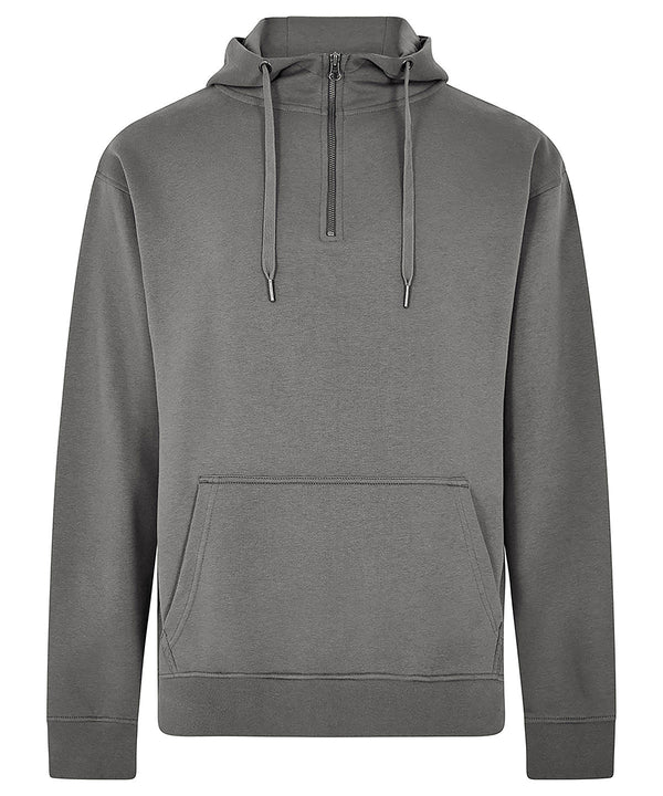 Kustom Kit Regular Fit 1/4 Zip Hoodie - Dark Grey