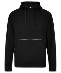 Kustom Kit Regular Fit Piqué Hoodie with Zipped Pocket - Black