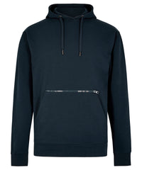Kustom Kit Regular Fit Piqué Hoodie with Zipped Pocket - Navy