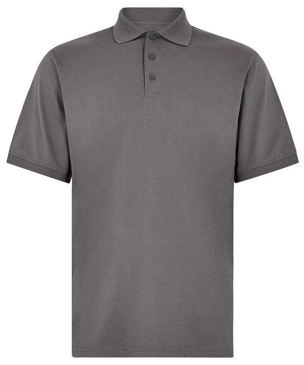 Kustom Kit Regular Fit Superwash® 60° Jersey Polo - Charcoal Solid