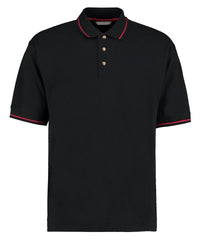Kustom Kit St Mellion Polo (classic Fit) - Black/Bright Red