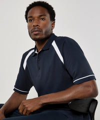 Kustom Kit Oak Hill Polo (classic Fit) - Black/Bright Red