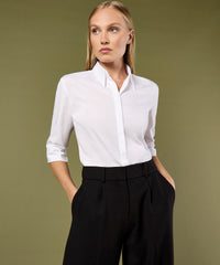 Kustom Kit Contiental ¾ Sleeve Blouse Womens - Black