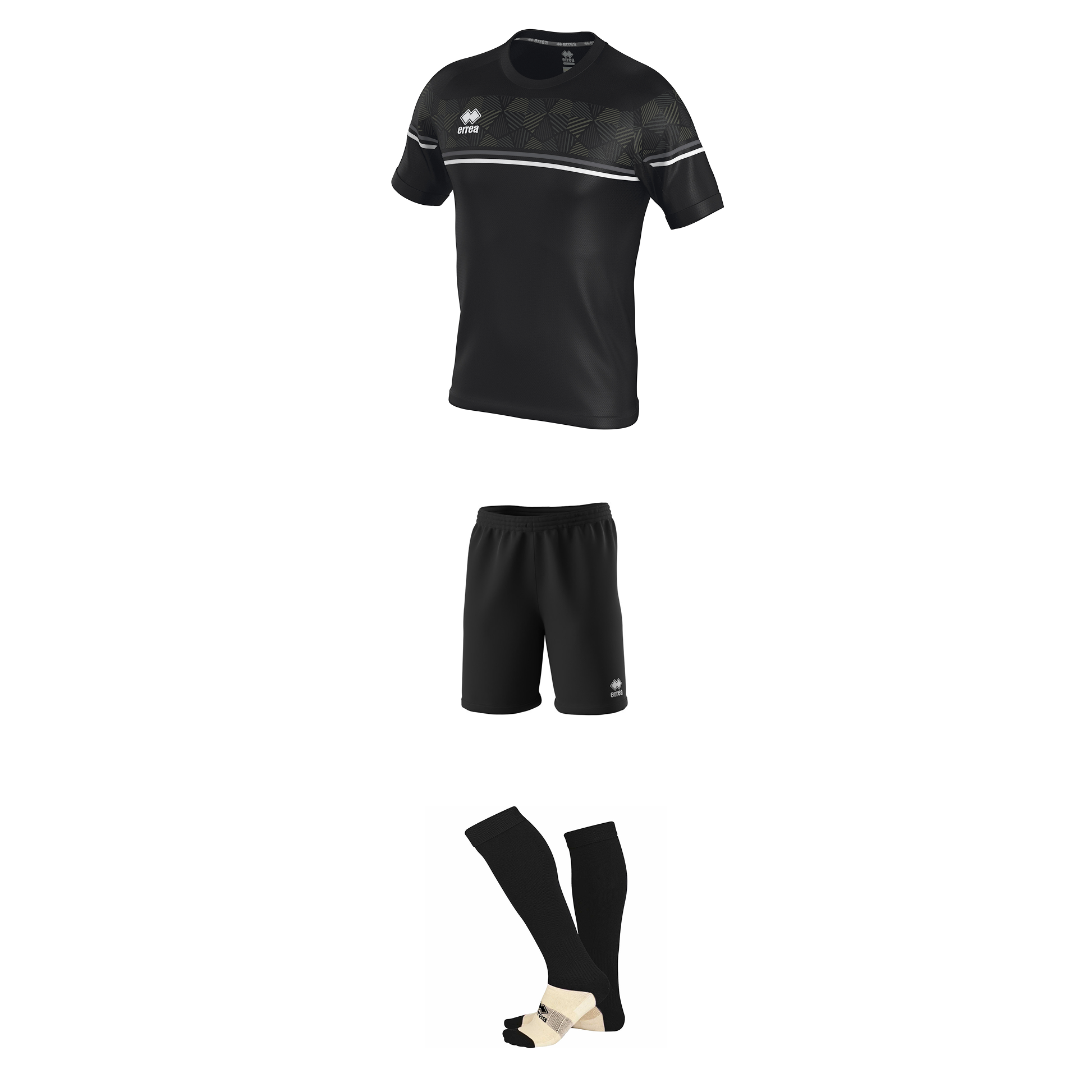 Errea Diamantis Shirt + Edo Shorts + Poly Socks