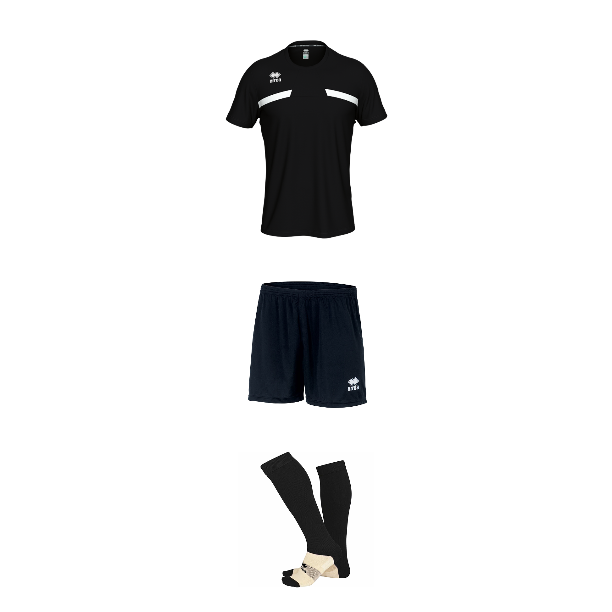 Errea Mark Shirt + New Skin Shorts + Poly Socks