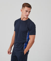 Finden & Hales Performance Panel T-shirt - Black/Red/White