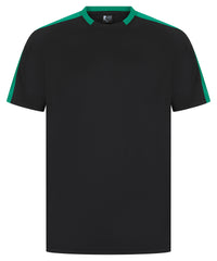 Finden & Hales Unisex Team T-shirt - Black/Emerald