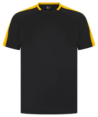 Finden & Hales Unisex Team T-shirt - Black/Gold