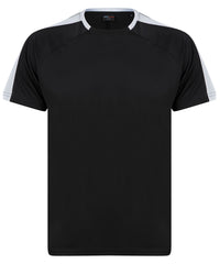 Finden & Hales Unisex Team T-shirt - Black/White