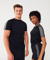 Finden & Hales Unisex Team T-shirt - Black/Emerald