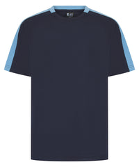 Finden & Hales Unisex Team T-shirt - Navy/Sky